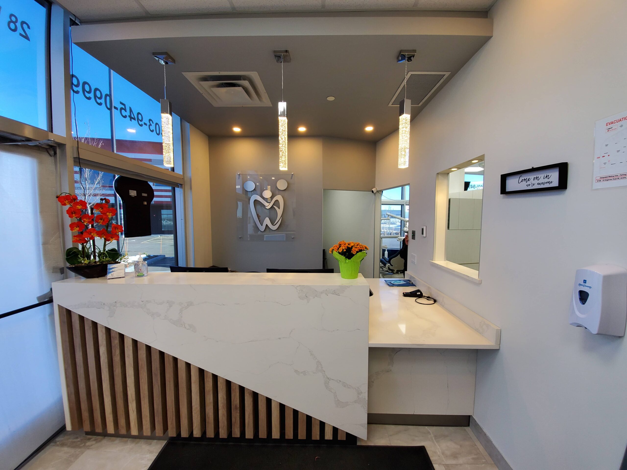 Reception Area at Kingspointe Dental Centre